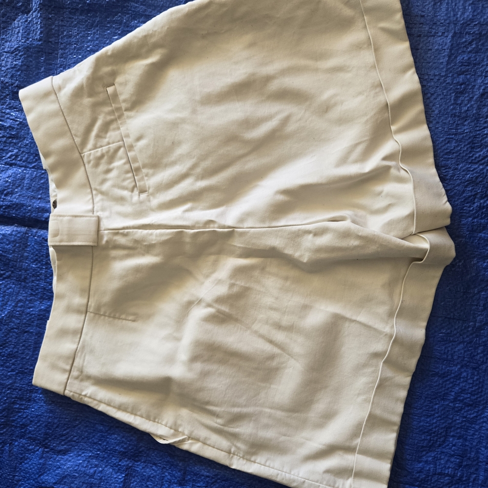 Banana Republic High Waist Cream Shorts